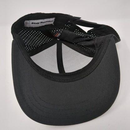 Rowdee Designed For Amateurs Snapback Hat Black OS Adjustable Breathable 6 Panel