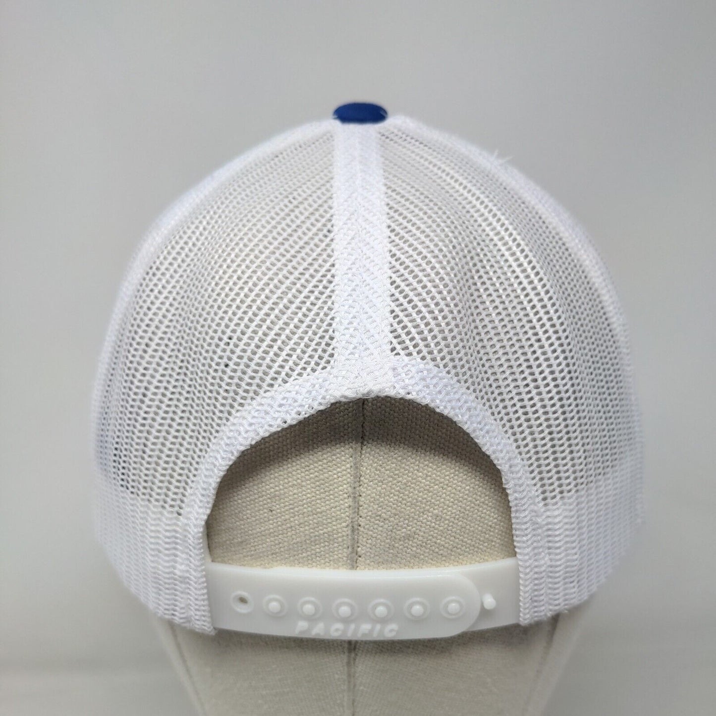 Letter M Snapback Mesh Back Trucker Hat Blue One Size Pacific Headwear