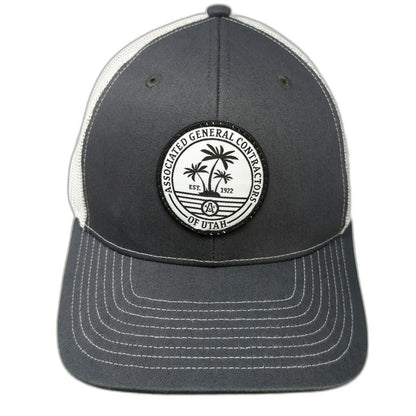 Richardson Trucker Hat Gray White One Size Associated General Contractors Hat