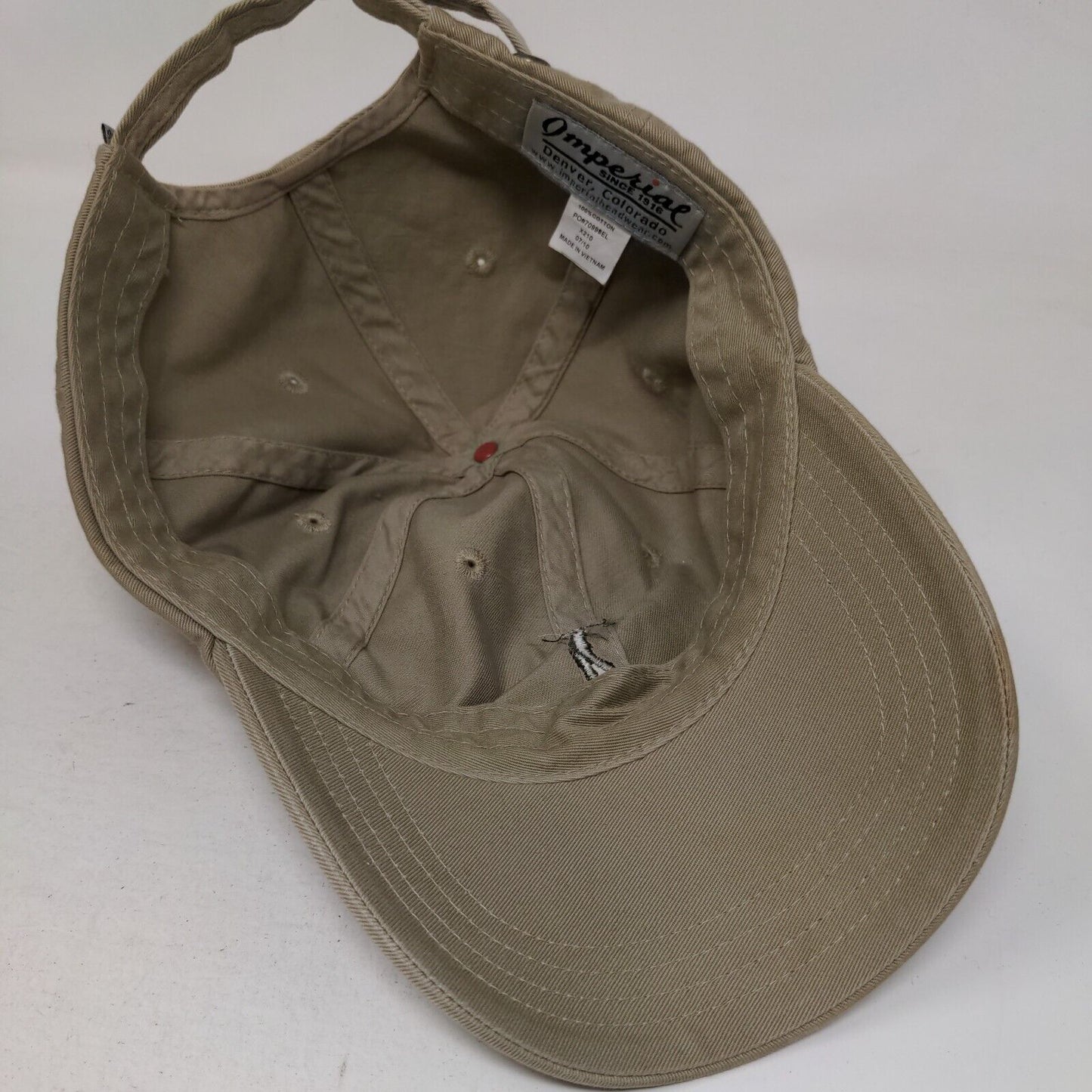 The Tartan Slideback Hat Tan One Size Adjustable Embroidered 6 Panel Imperial