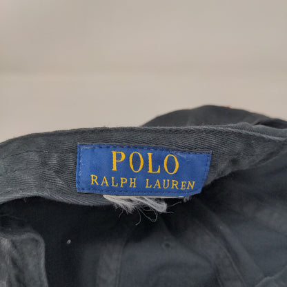 Polo Ralph Lauren Slideback Hat Black One Size Adjustable Embroidered Pony