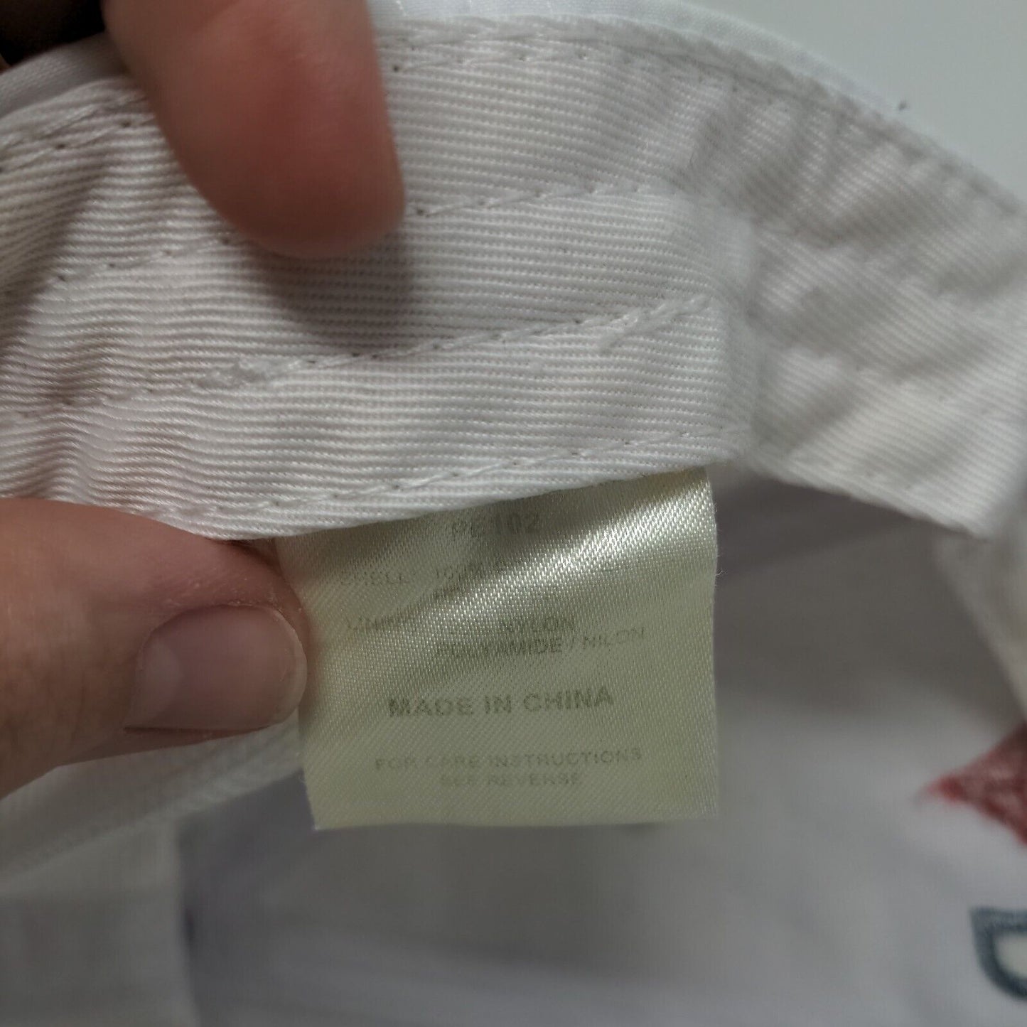 Delta Strapback Hat White One Size Adjustable Embroidered Vented Holes Adams