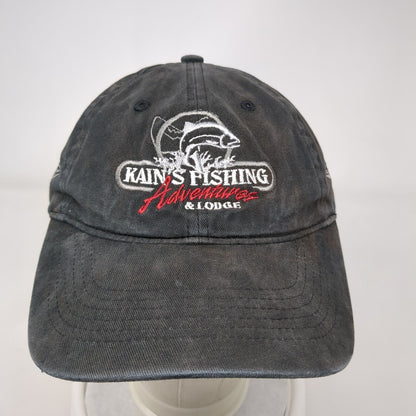 Kain's Fishing Adventures & Lodge Sitka Alaska Slideback Hat Black OS Adjustable