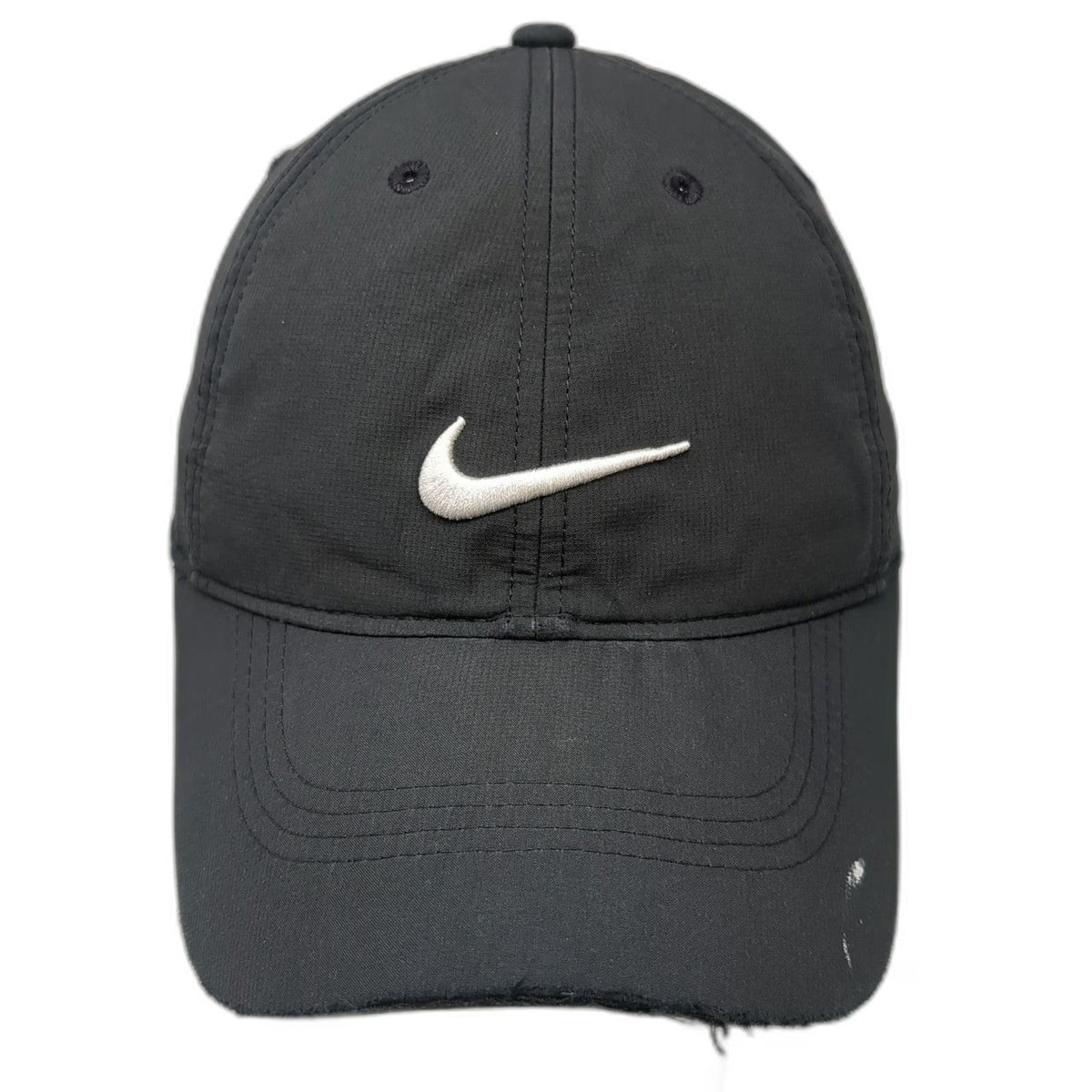Nike Baseball Cap Black One Size Strapback Embroidered Swoosh Logo Athletic Hat