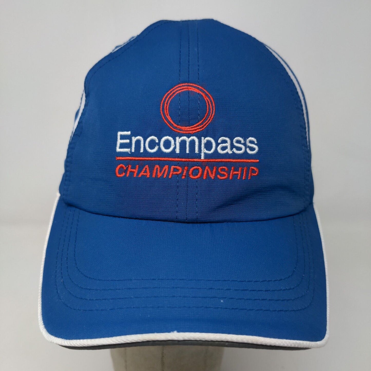 PGA Mens Encompass Championship Tour Strapback Hat Blue Size OS Embroidered Logo