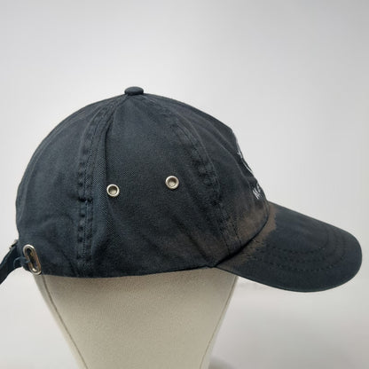 KC Caps Merlin Eagle Black One Size Baseball Cap Slideback Embroidered Bird