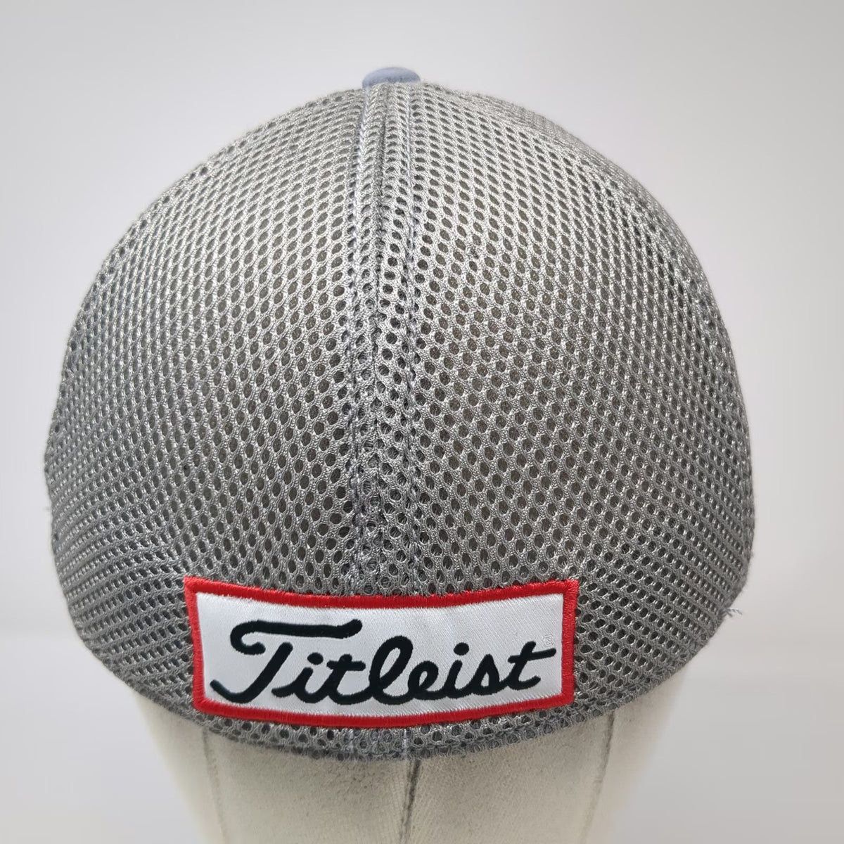 Titleist Baseball Cap Gray M Mesh Performance Golf Hat Pro V1 FootJoy FJ Logo