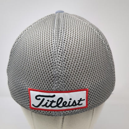 Titleist Baseball Cap Gray M Mesh Performance Golf Hat Pro V1 FootJoy FJ Logo