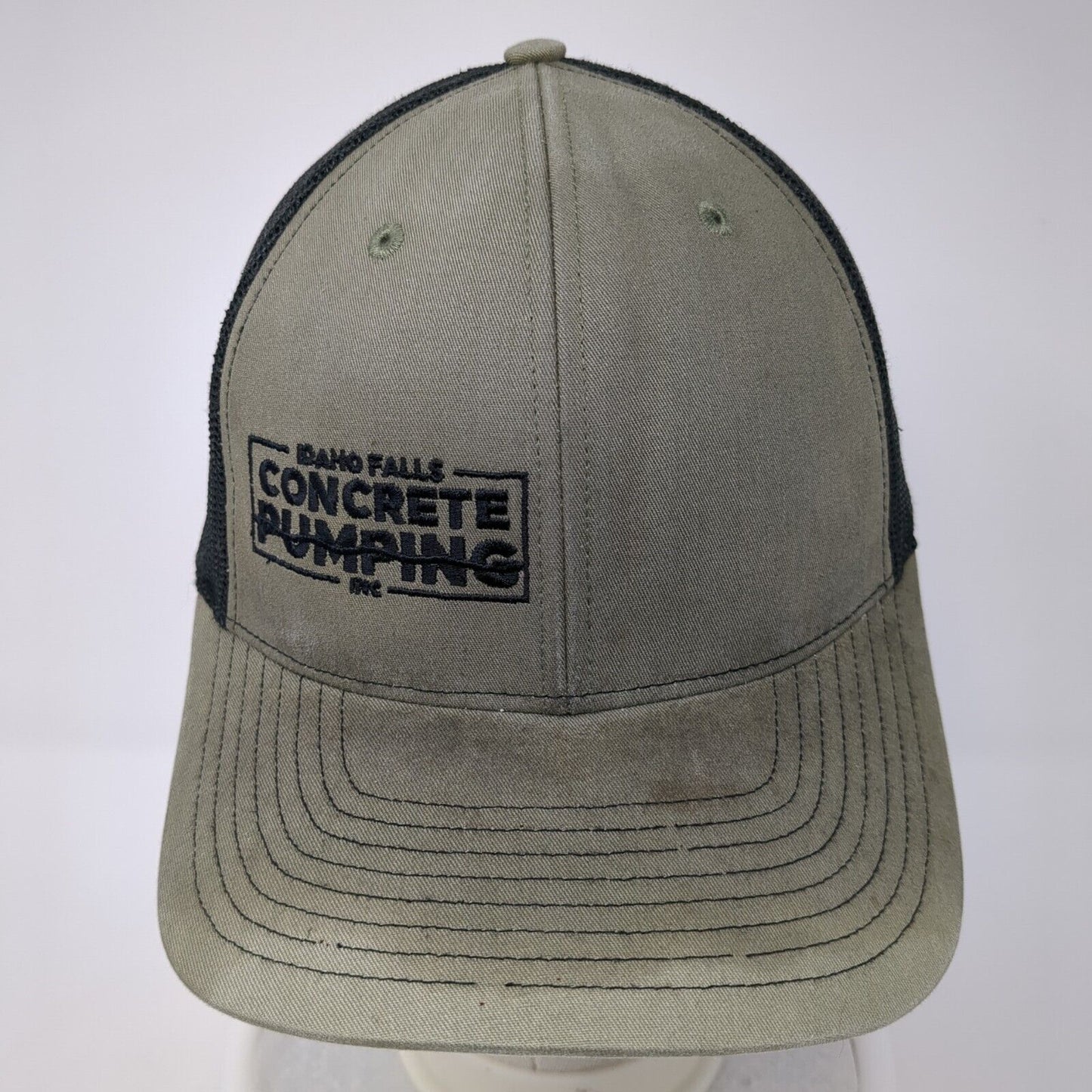 Idaho Falls Concrete Pumping Inc Trucker Hat Green One Size Mesh Back