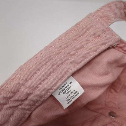 Unbranded Slideback Hat Pink One Size Solid Adjustable Blank 6 Panel