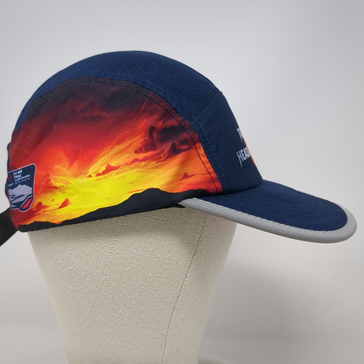 Arc'teryx 5 Panel Blue One Size Hat Tamalpa Headlands 50K Trail Race Reflective