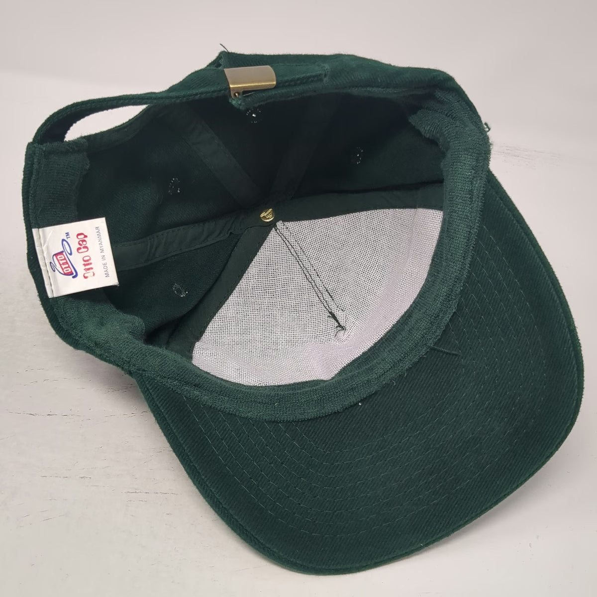 Otto 5 Panel Green One Size Hat Slideback Cotton Rangen Embroidered Logo Cap