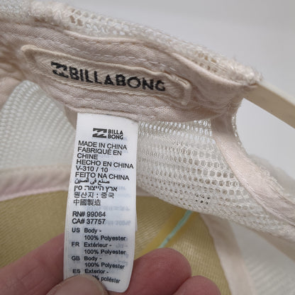 East Coast Snapback Trucker Hat Blue One Size Mesh Back Billabong