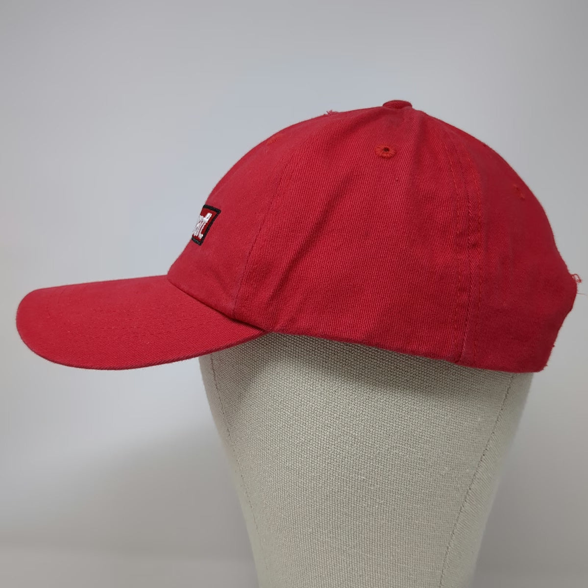 Ford Motorcraft Logo Baseball Cap Red One Size Embroidered Adjustable Strap hat