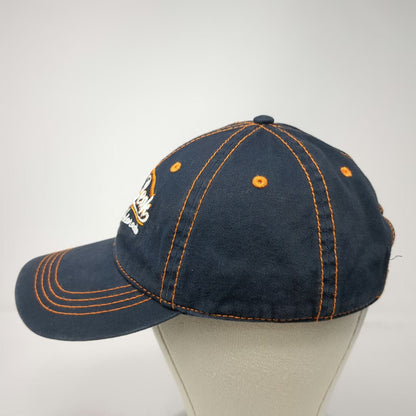 Mountain Baseball Cap Blue OSFM Pikes Peak Colorado Hat Orange Contrast Stitch