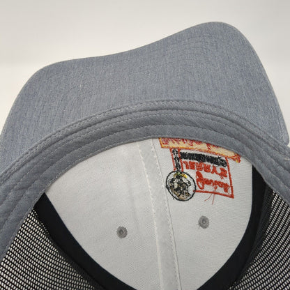 Jovial Jerry's Mountain Home ID Trucker Hat Gray OS Adjustable Mesh Richardson