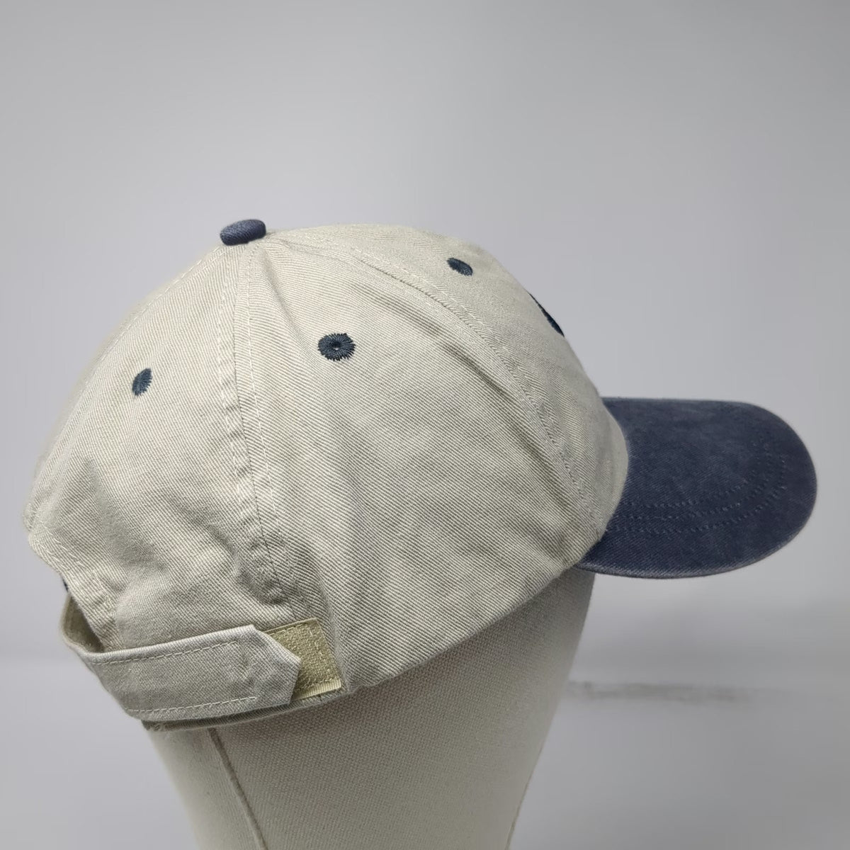 Ouray Hawaii Palm Tree Embroidered Baseball Cap Beige Blue One Size Hat Souvenir