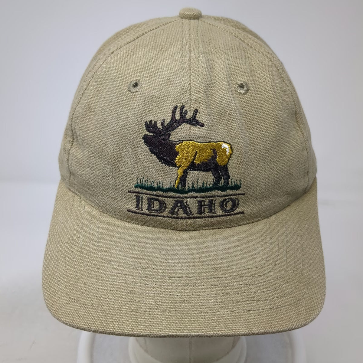 Smith-Western Idaho Elk Brown Baseball Cap One Size Slideback Embroidered Hat