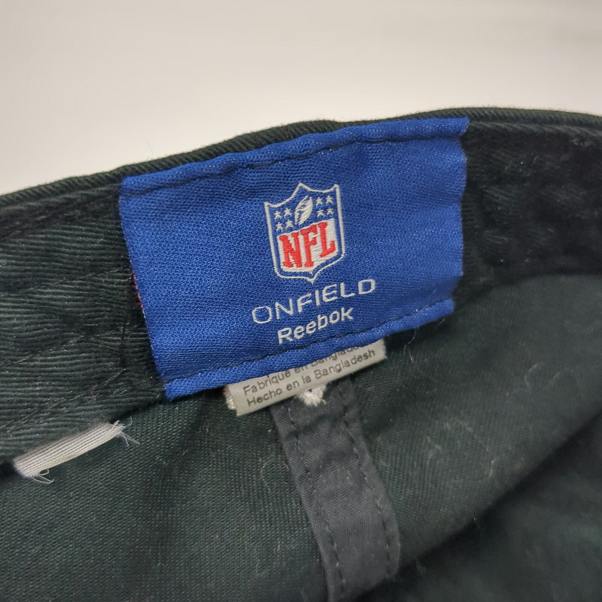 Reebok Baseball Cap Green L Oakland Raiders NFL Shield Logo Fitted Onfield Hat