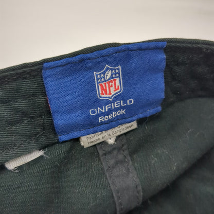 Reebok Baseball Cap Green L Oakland Raiders NFL Shield Logo Fitted Onfield Hat