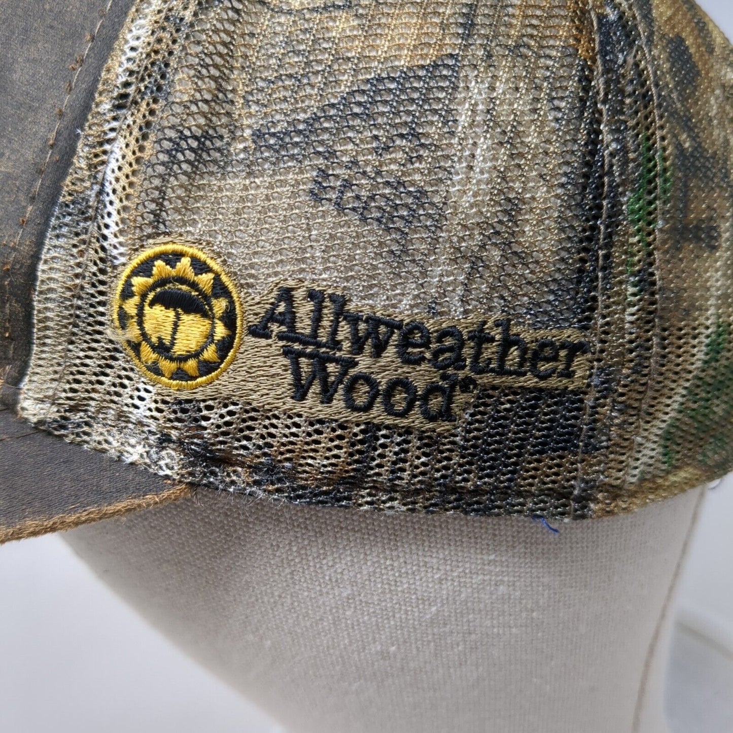 Franklin Building Supply Strapback Trucker Hat Camo One Size Mesh Back