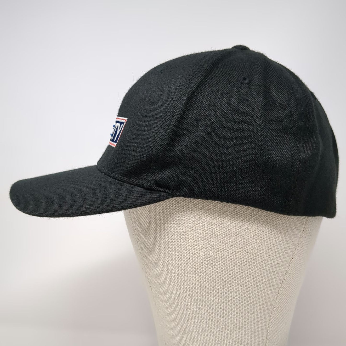 Port Authority Baseball Cap Black XL Liberty Logo Flexfit Wool Blend Hat