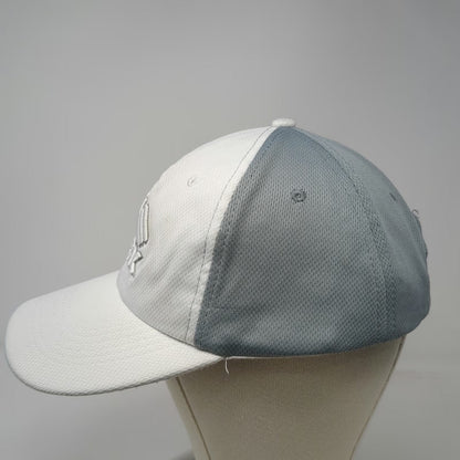 RBX Baseball Cap White Gray One Size Athletic Mesh Strapback Embroidered Logo