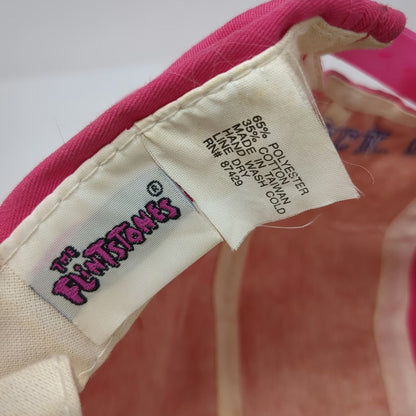 The Flintstones Pebbles Bedrock U Hat Snapback Pink Blue One Size 5 Panel