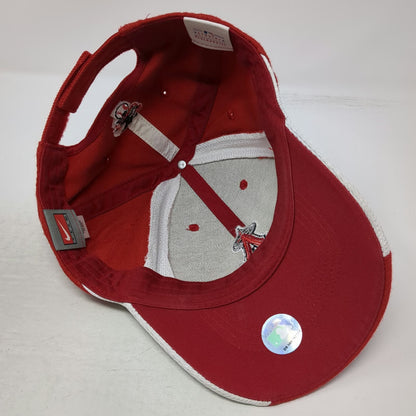 Los Angeles Angels MLB Nike Baseball Cap Red White One Size Strapback Hat Logo