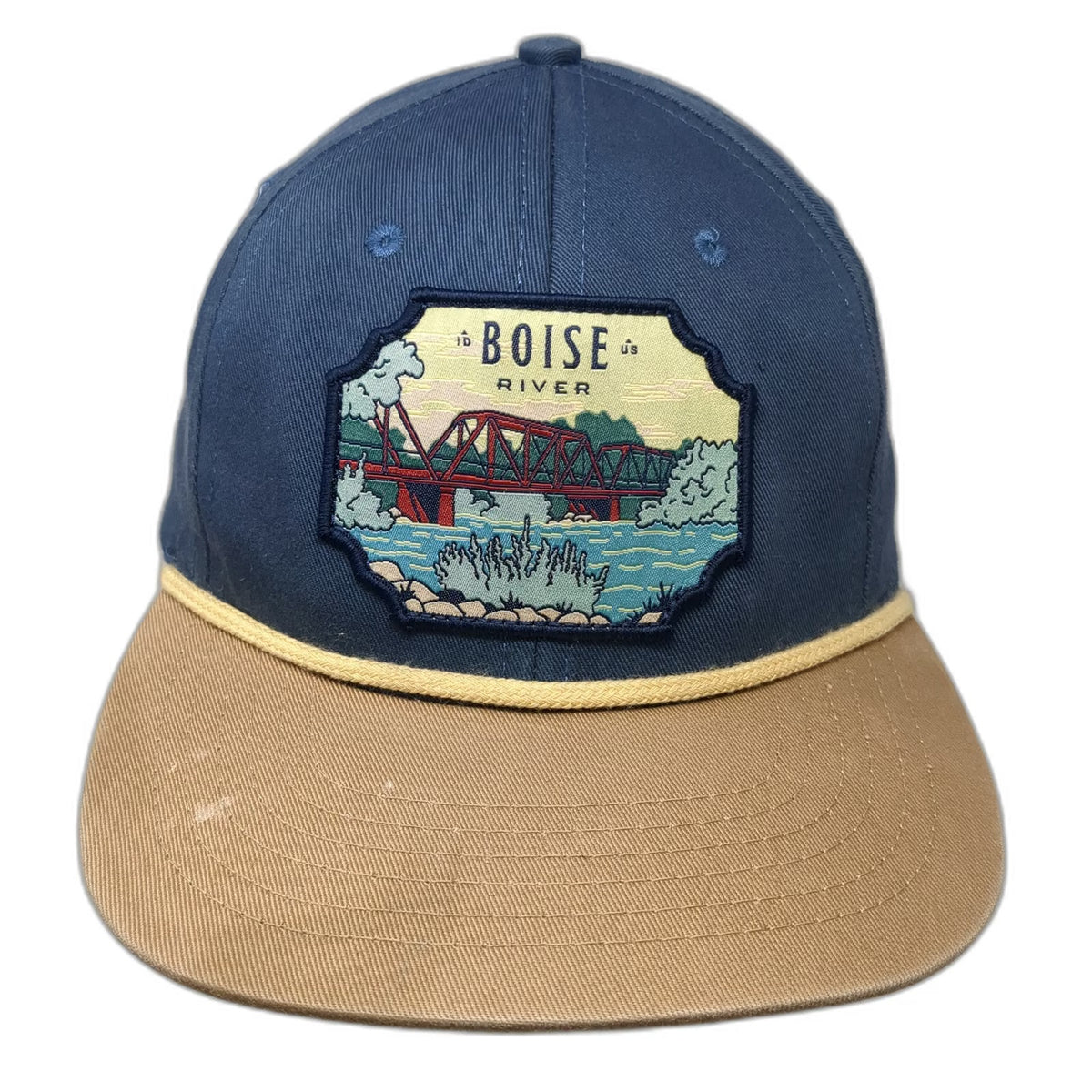 Sendero Provisions Co. Snapback Blue One Size Boise River Bridge Rope Hat