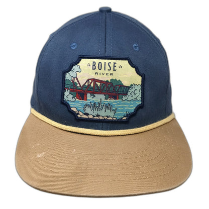Sendero Provisions Co. Snapback Blue One Size Boise River Bridge Rope Hat