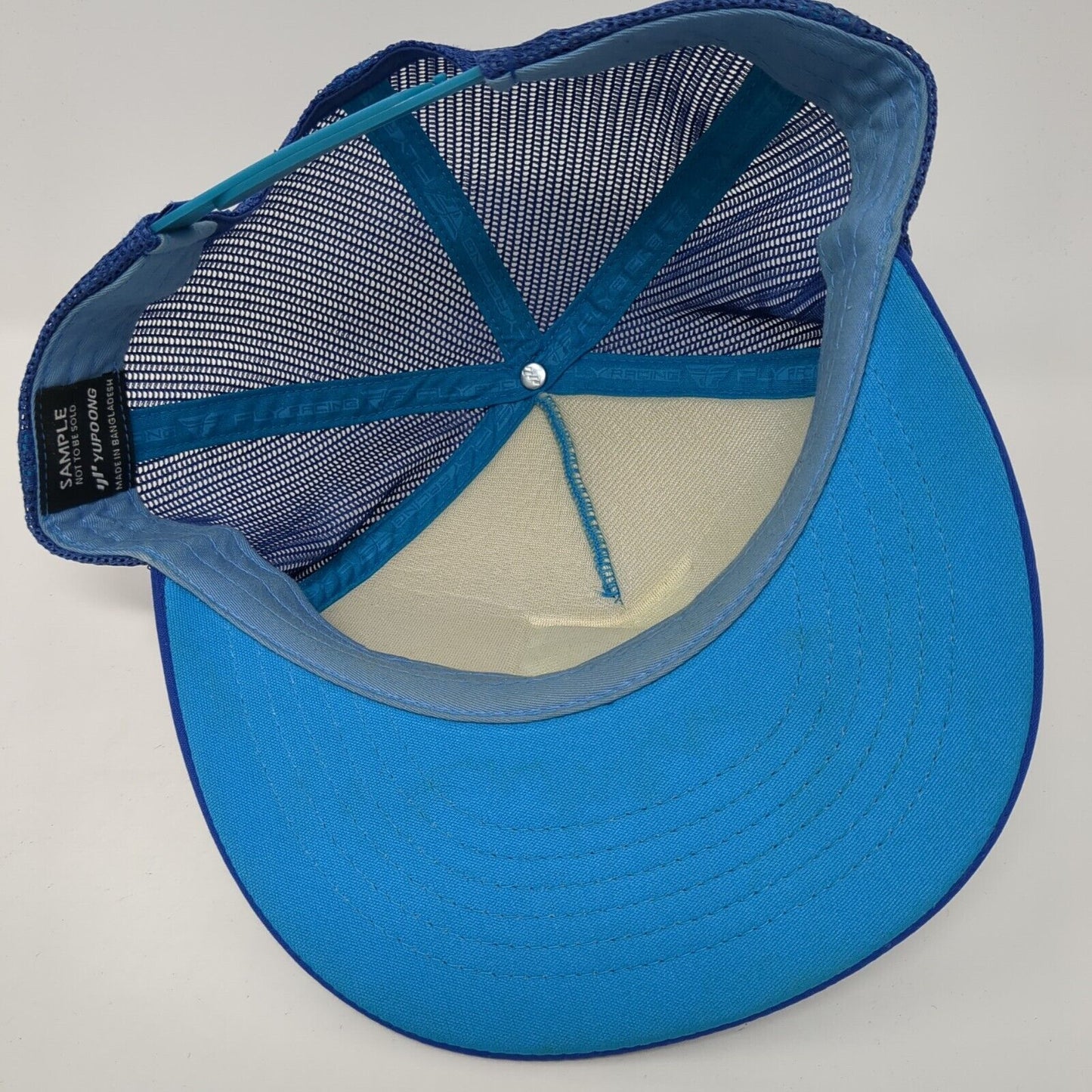 Fly Racing Snapback Mesh Back Trucker Hat Blue One Size Yupoong