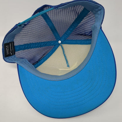 Fly Racing Snapback Mesh Back Trucker Hat Blue One Size Yupoong