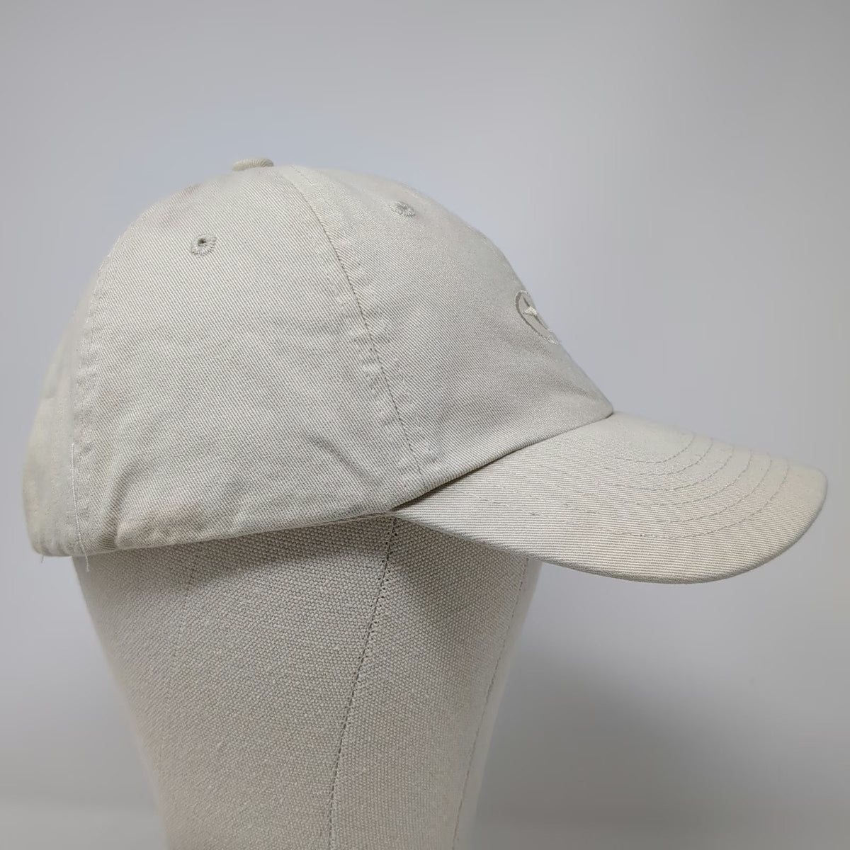 Subaru Logo Baseball Cap Beige One Size Embroidered Adjustable Slideback Hat