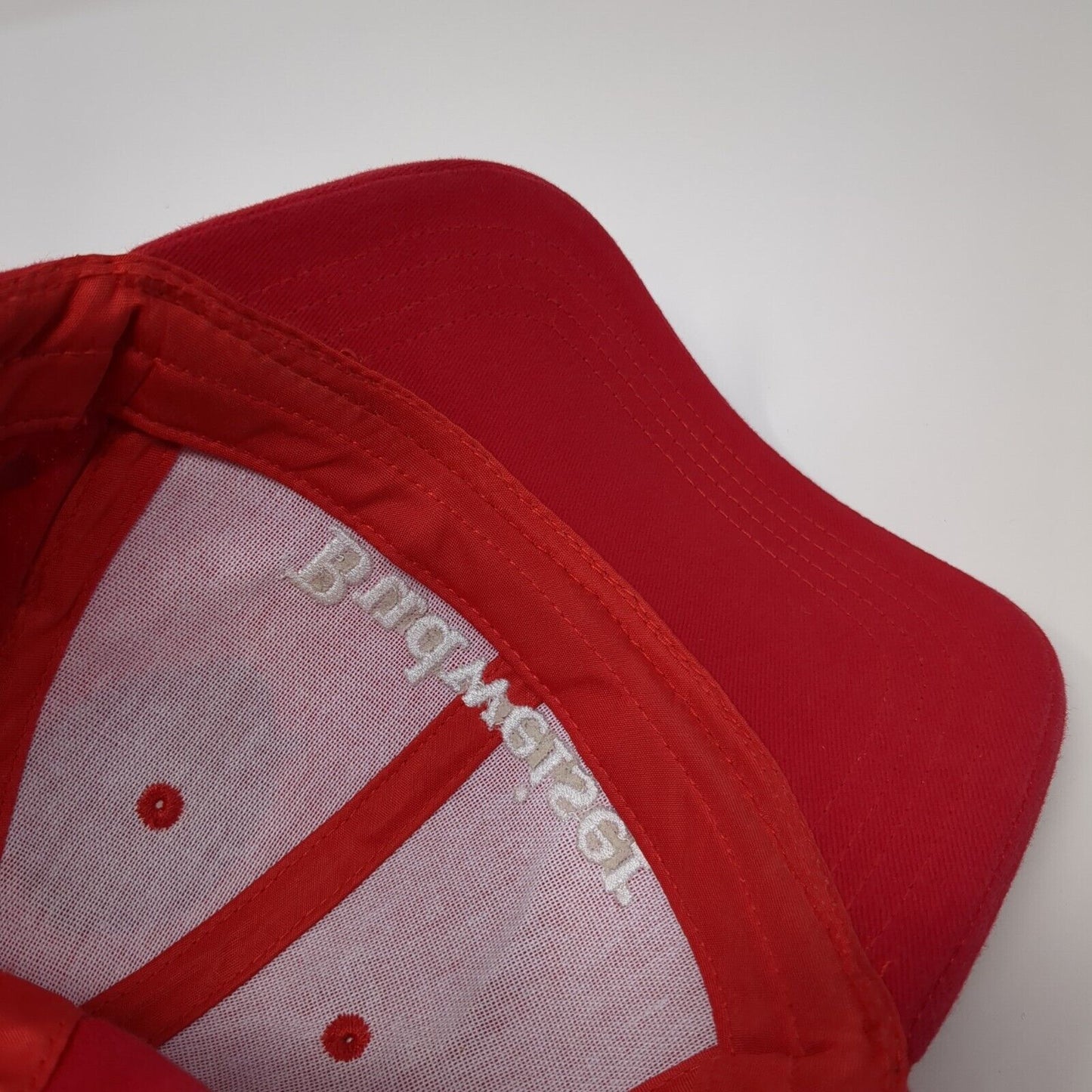 Budweiser Snapback Hat Red One Size Embroidered Adjustable 6 Panel