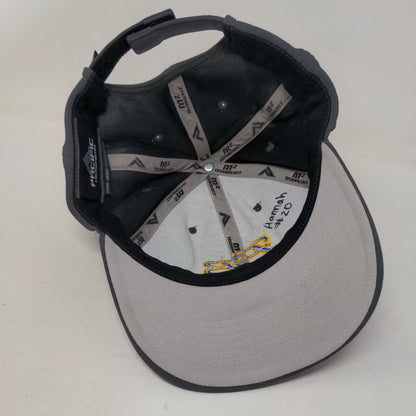 FB Adult Strapback Hat Gray One Size Adjustable Embroidered Pacific Headwear