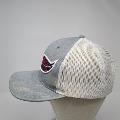Lane Frost Feather Snapback Trucker Hat Gray One Size Mesh Back 6 Panel