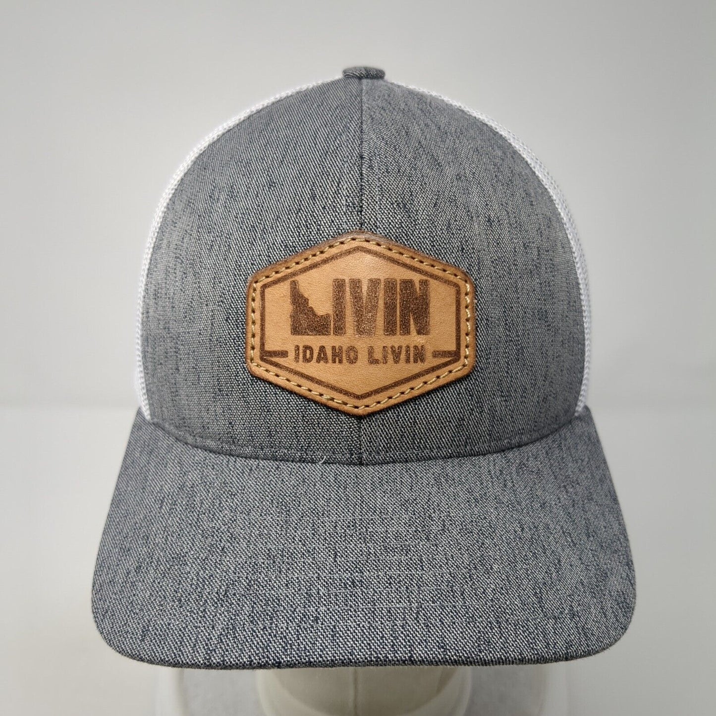 Idaho Livin Patch Snapback Trucker Hat Gray One Size Pacific Headwear