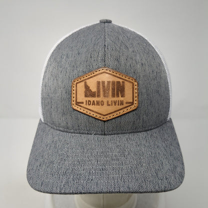 Idaho Livin Patch Snapback Trucker Hat Gray One Size Pacific Headwear