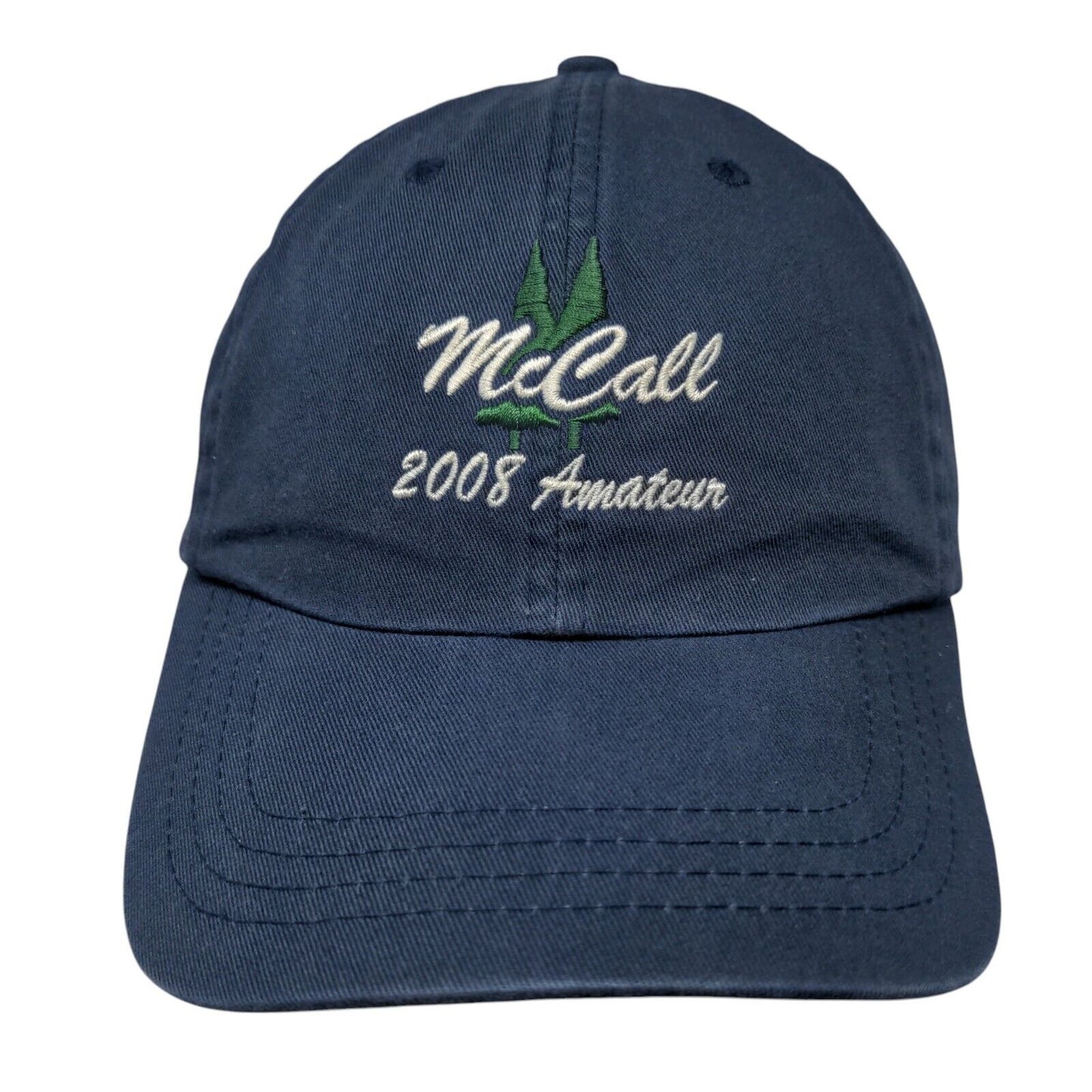McCall 2008 Amateur Strapback Hat Blue OSFA 6 Panel WorkCare Northwest