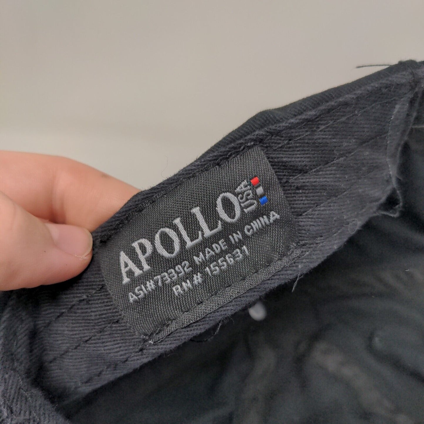 Savvi Slideback Hat Black One Size Adjustable Embroidered Apollo