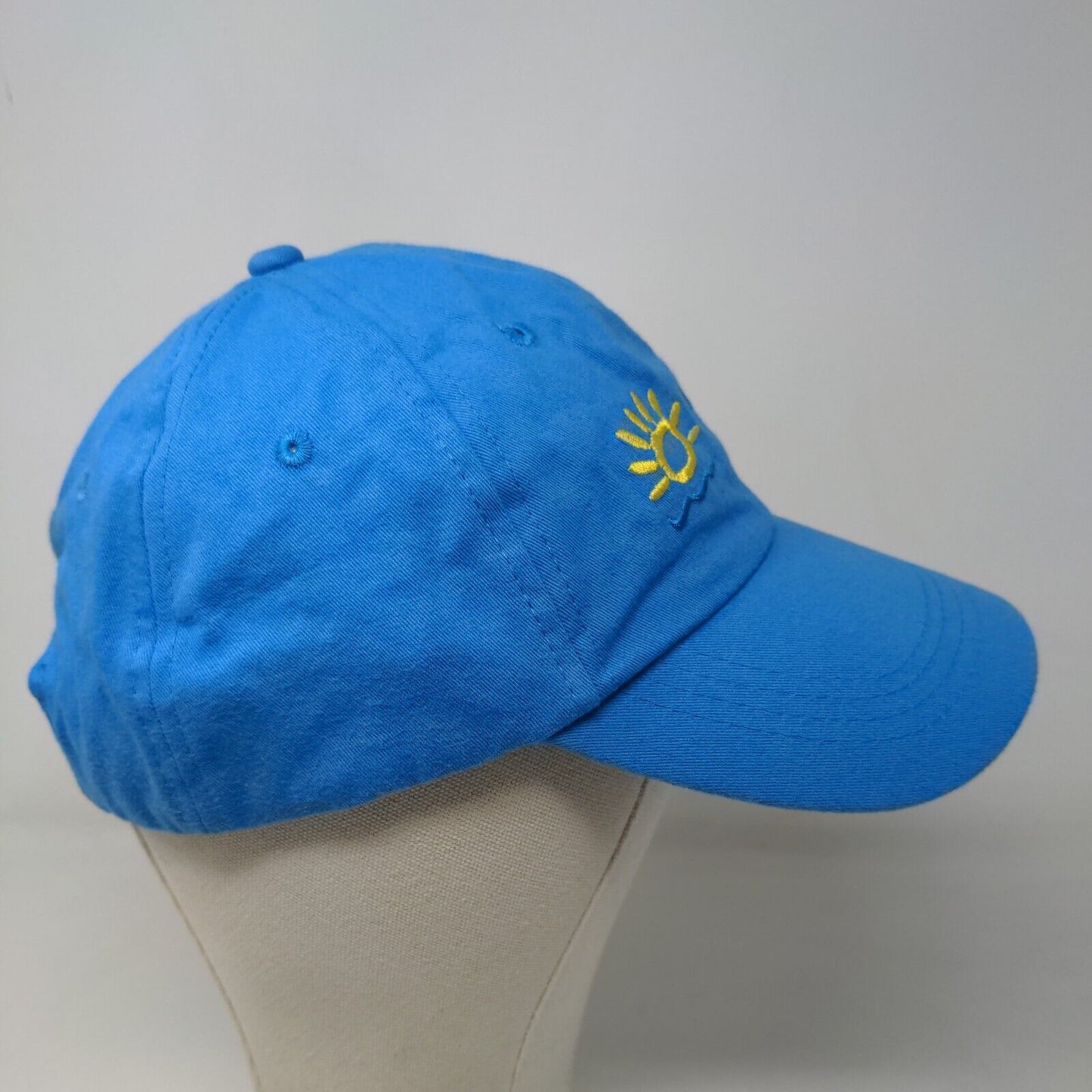 Distinctive Headwear Boy's Strapback Hat Blue Embroidered Siesta Key Logo Cotton