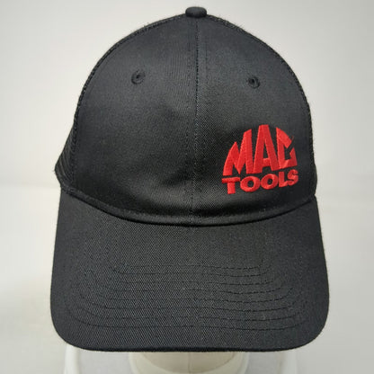 Mac Tools Trucker Hat Black One Size Snapback Mesh Back Embroidered Logo Work