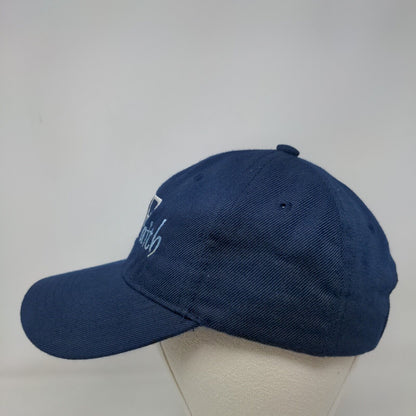 Man Of Faith Strapback Hat Blue One Size Embroidered Adjustable 6 Panel