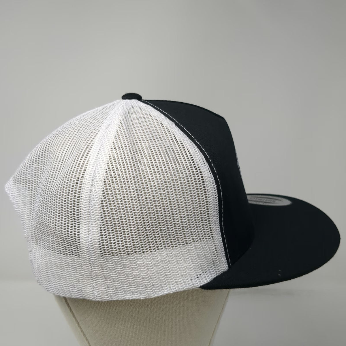 Yupoong Trucker Hat Black One Size Hometown Bar B Que Owl Logo Snapback Mesh