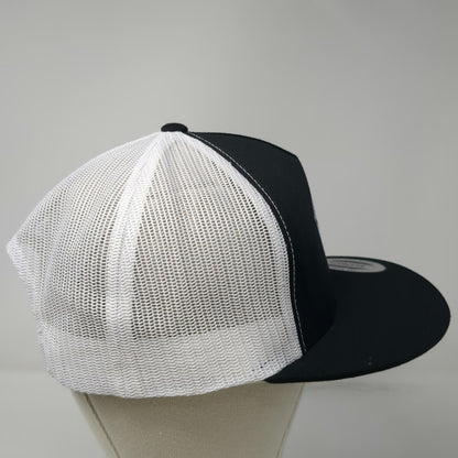 Yupoong Trucker Hat Black One Size Hometown Bar B Que Owl Logo Snapback Mesh
