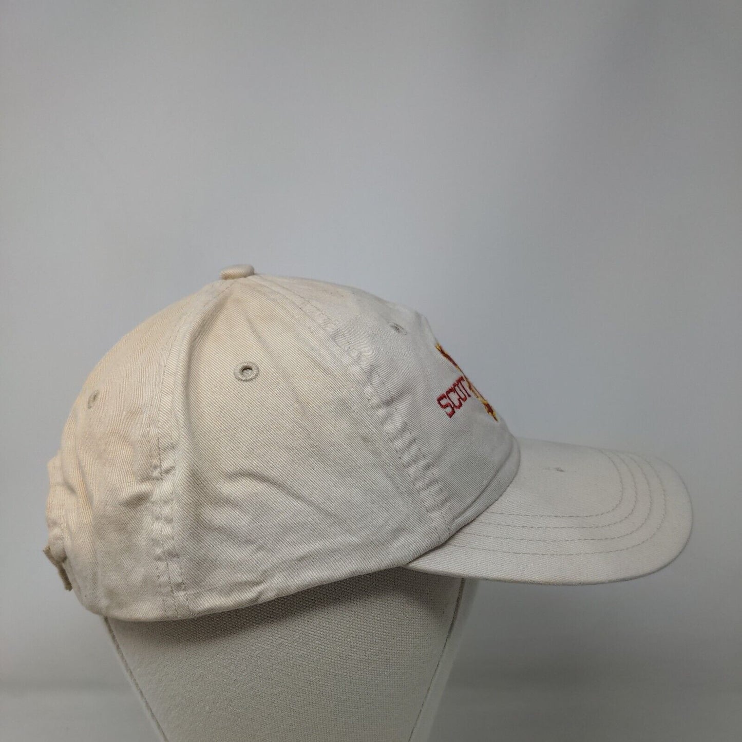 Scotland Lion Strapback Hat Tan One Size Embroidered Adjustable 6 Panel