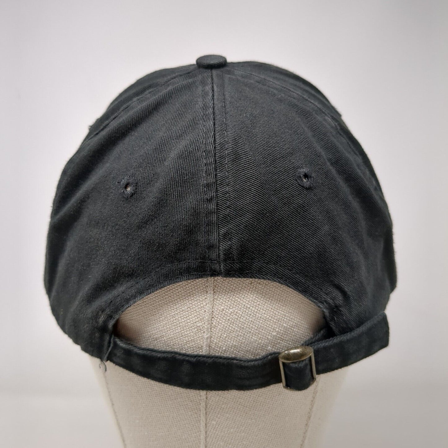 Unbranded Slideback Hat Black OSFA Adjustable Embroidered 6 Panel