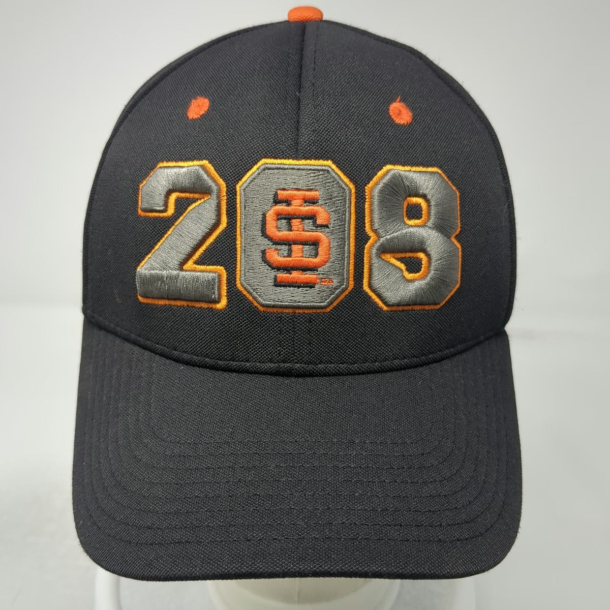 Idaho State Bengals NCAA The Game Cap Black Orange Gray Hat S Fitted QB Club 28