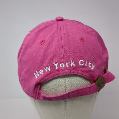 New York Since 1625 Slideback Hat Pink One Size Embroidered Newhattan